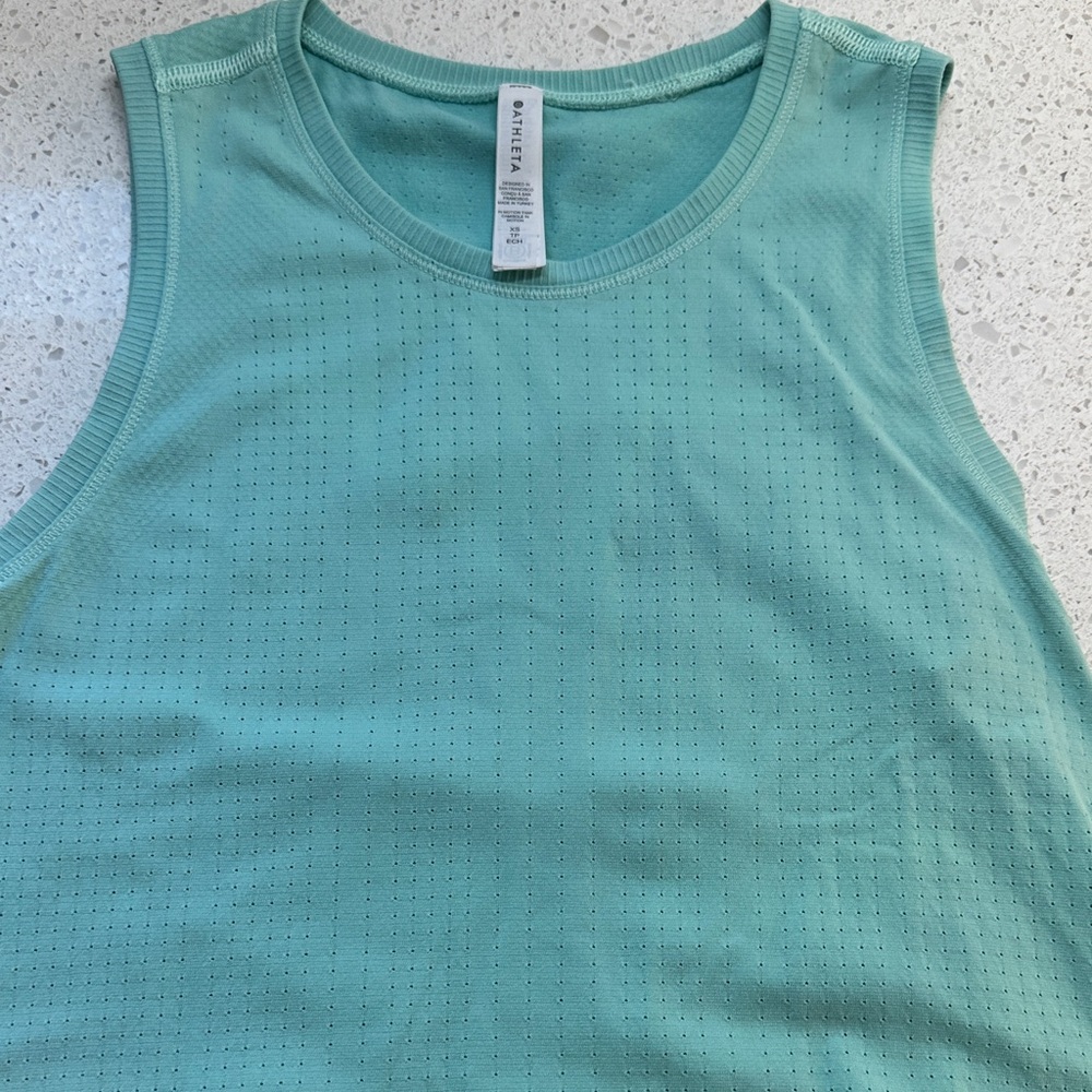 Athleta Aqua/Light Teal Tank Top